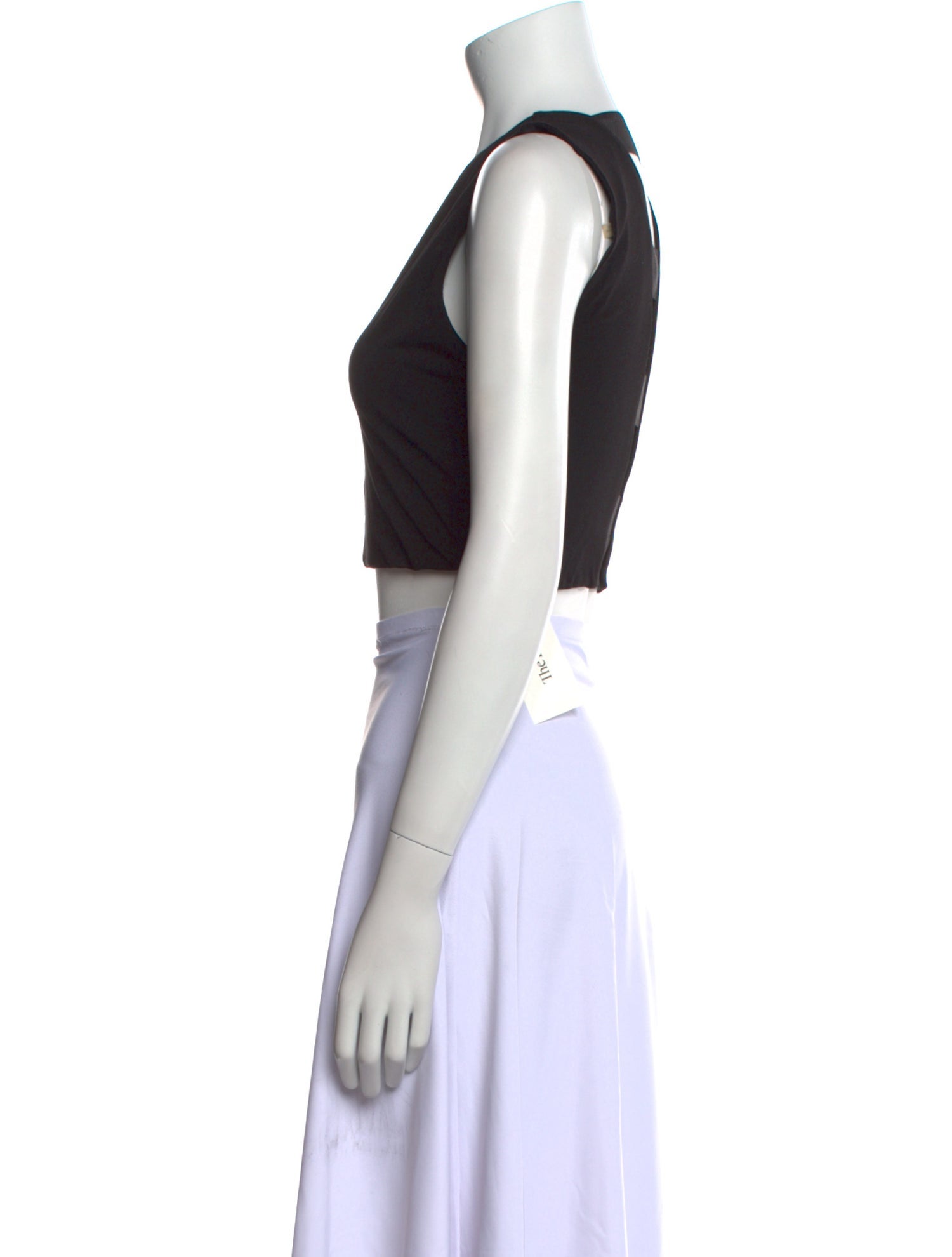 Alice + Olivia V-Neck Sleeveless Crop Top