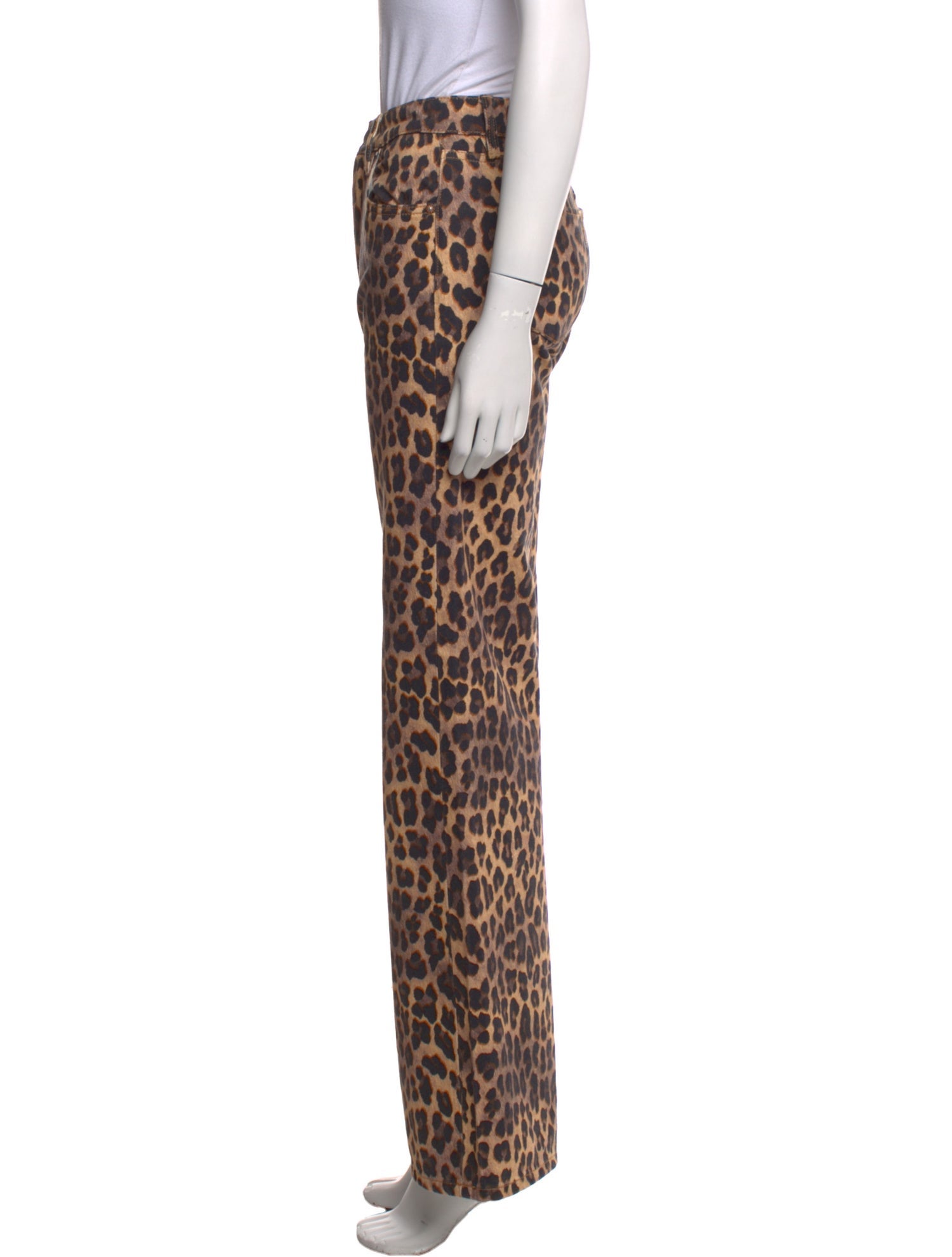 Alice + Olivia Animal Print Wide Leg Pants