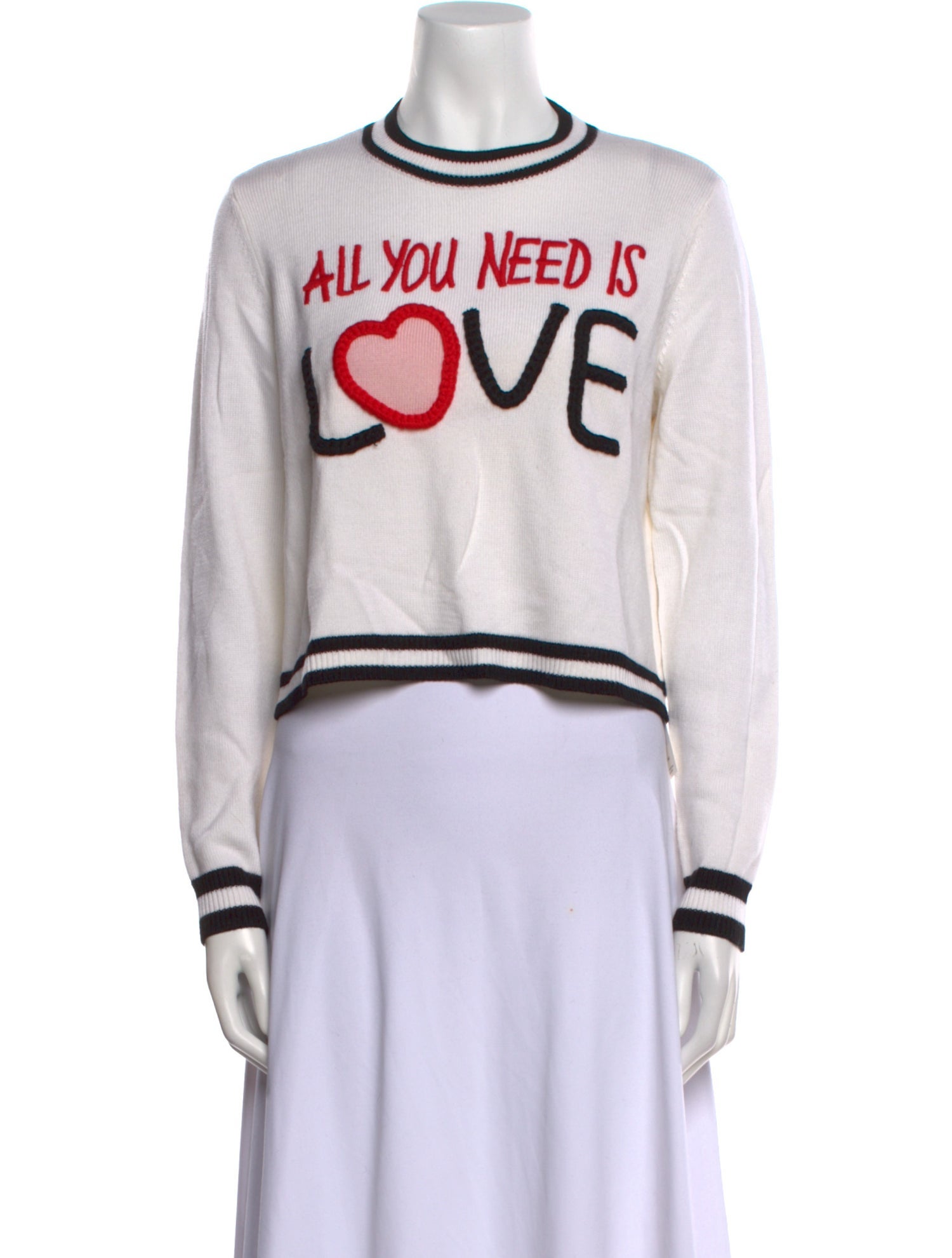 Alice + Olivia Wool Graphic Print Sweater