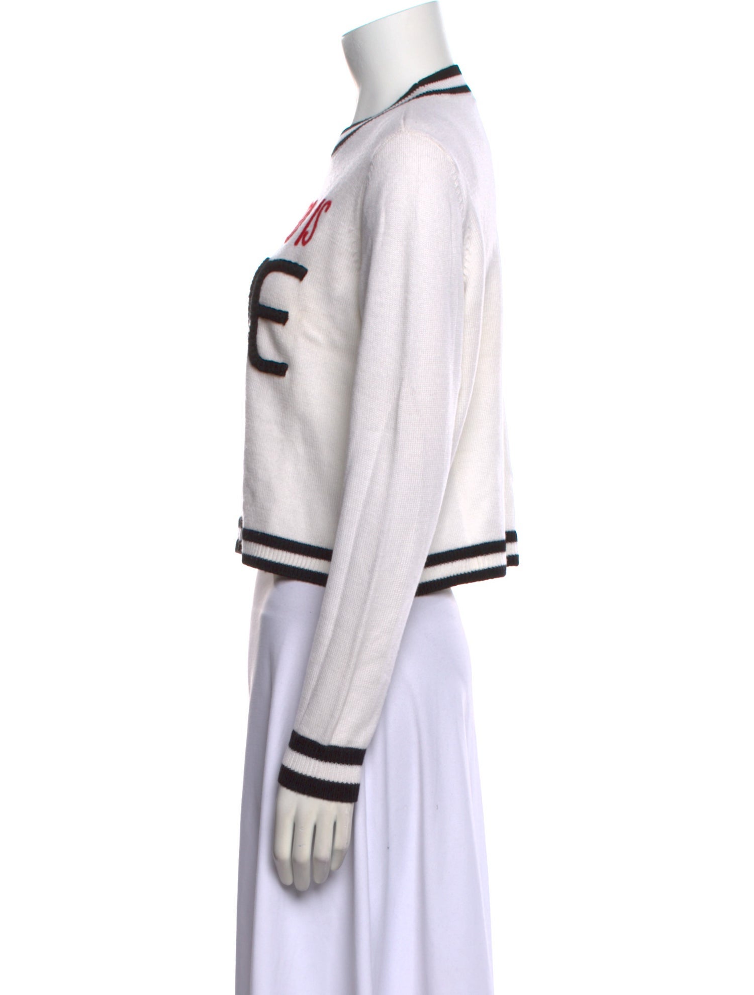 Alice + Olivia Wool Graphic Print Sweater