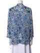 Alice + Olivia Printed V-Neck Blouse