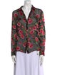 Alice + Olivia Floral Print Long Sleeve Blouse