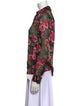 Alice + Olivia Floral Print Long Sleeve Blouse