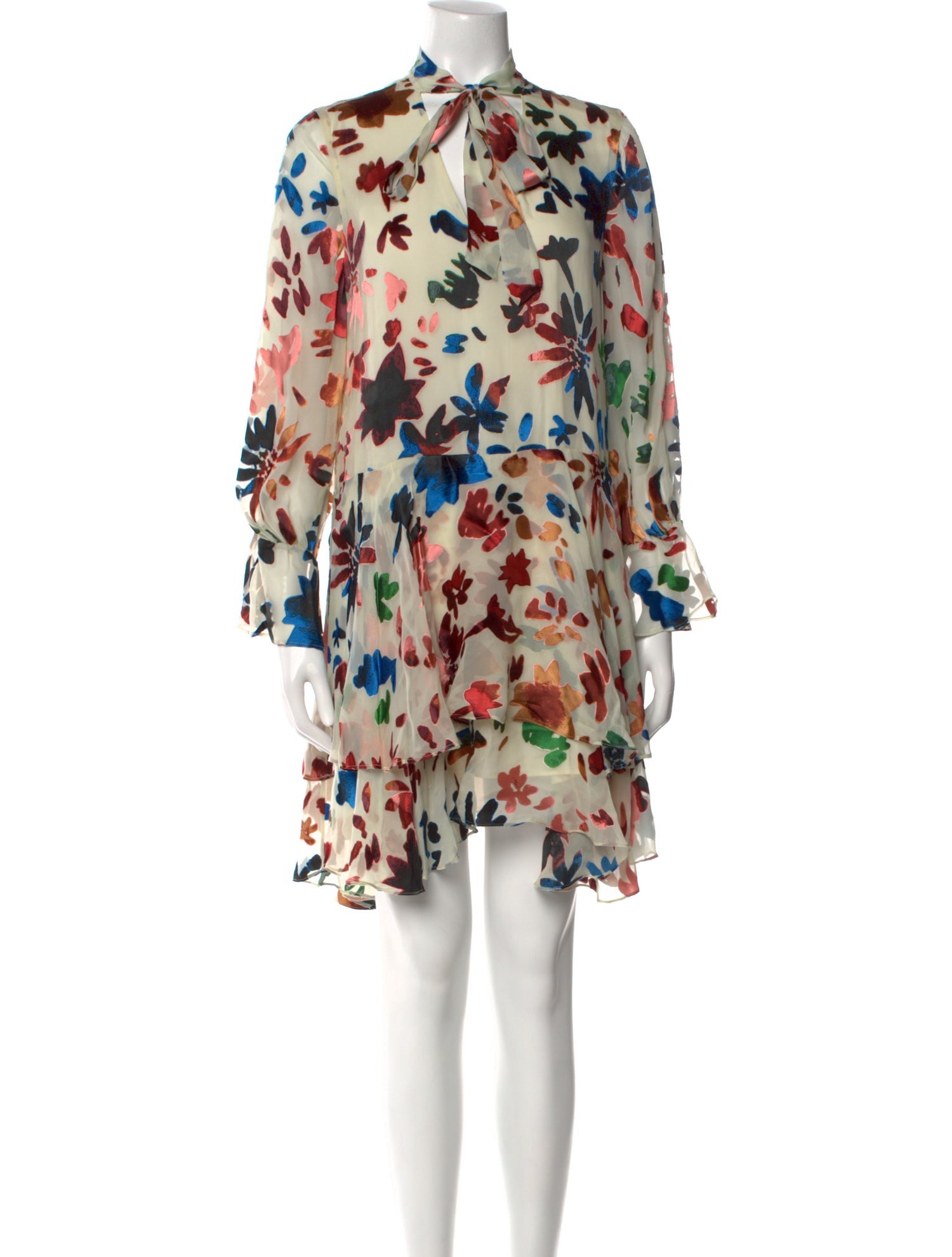 Alice + Olivia Floral Print Mini Dress