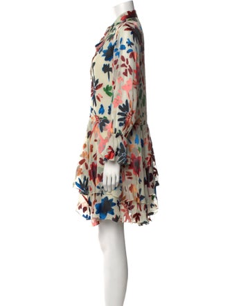 Alice + Olivia Floral Print Mini Dress