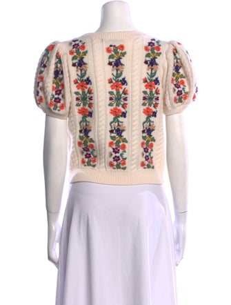 Alice + Olivia Wool Patterned Sweater