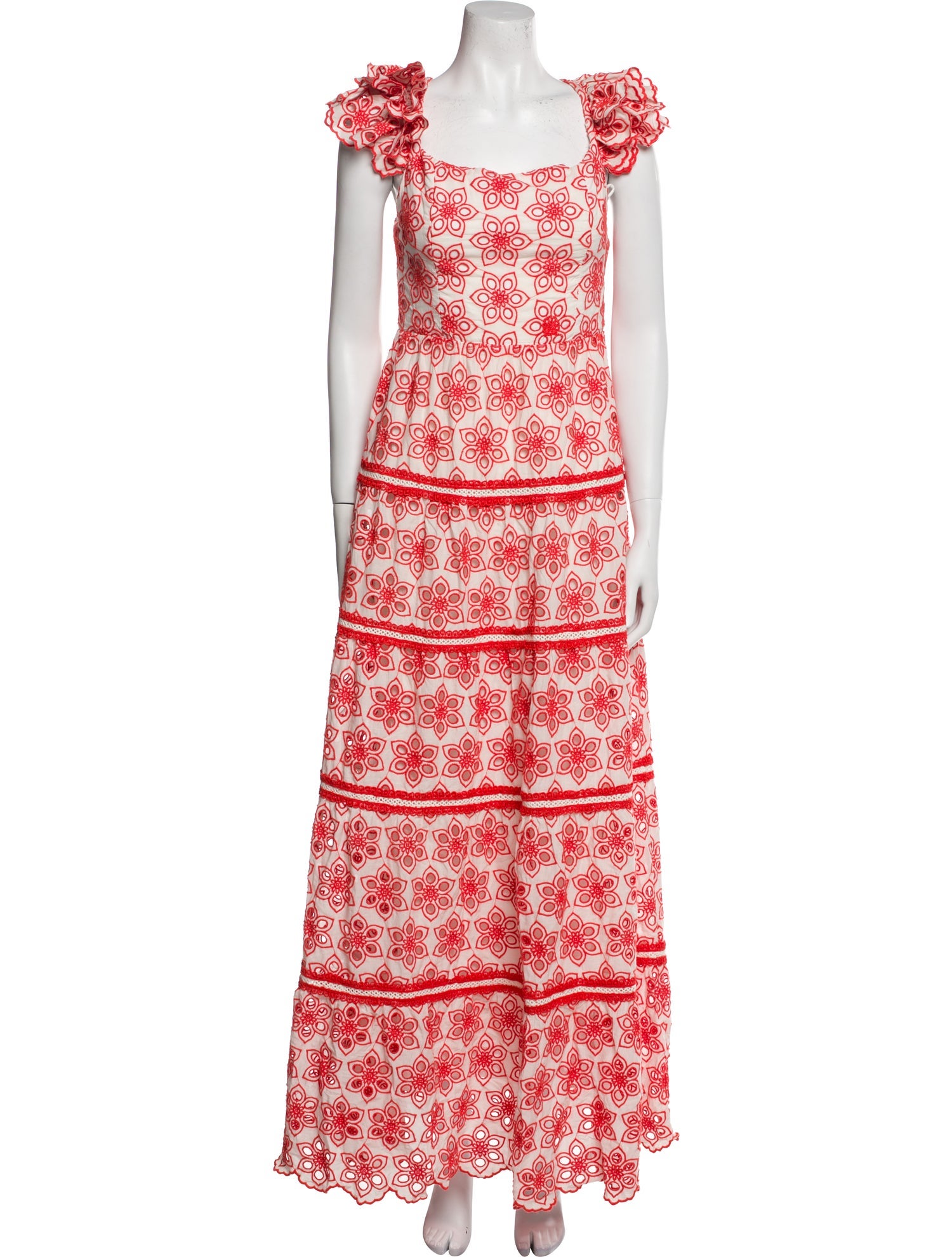 Alice + Olivia Floral Print Long Dress