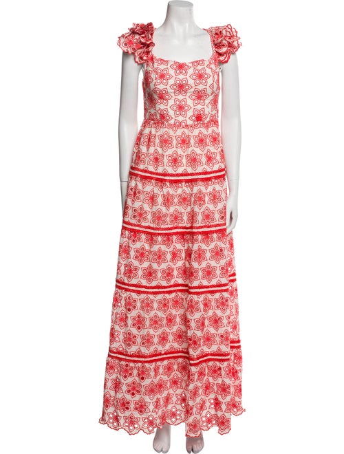 Alice + Olivia Floral Print Long Dress