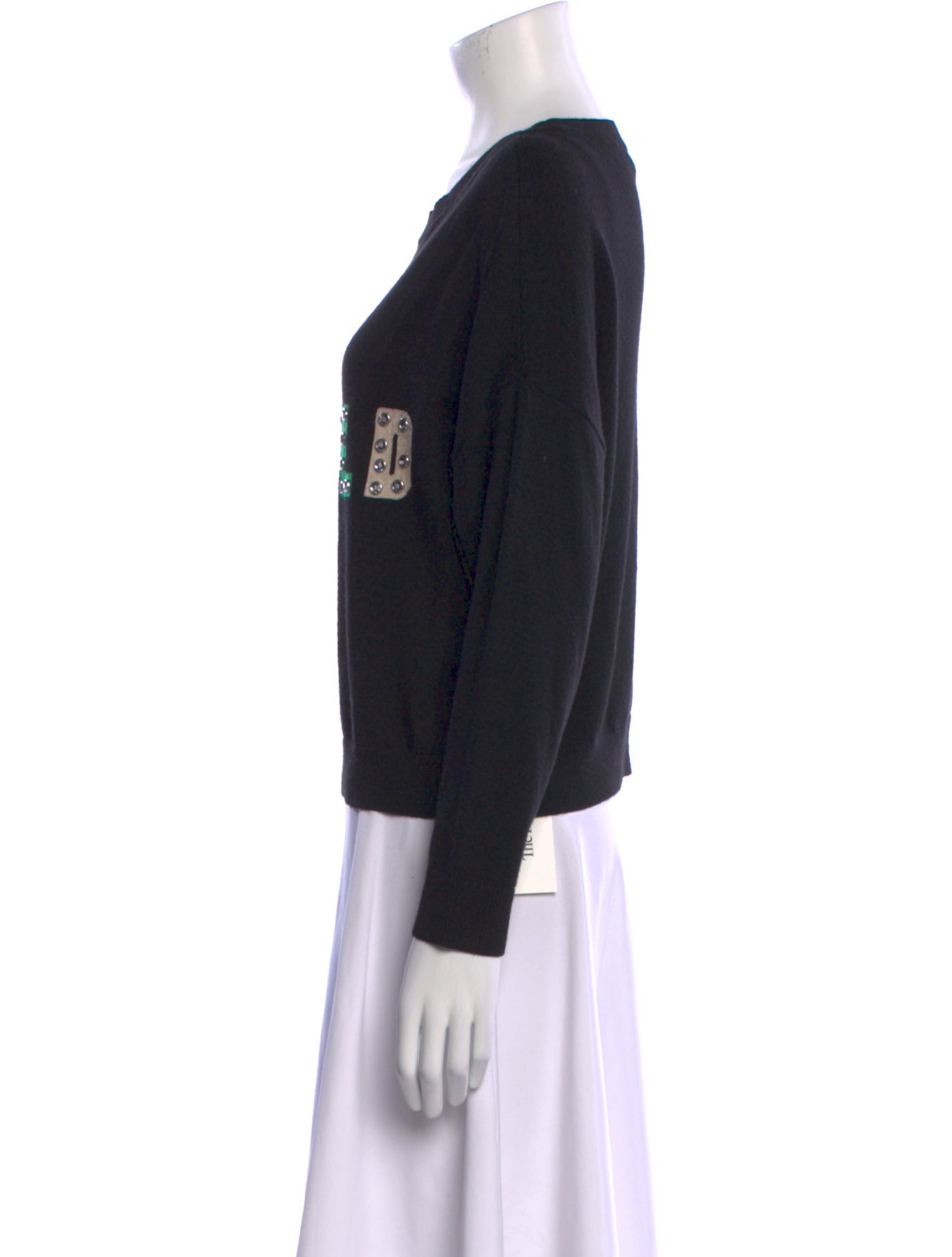 Alice + Olivia Wool Graphic Print Sweater