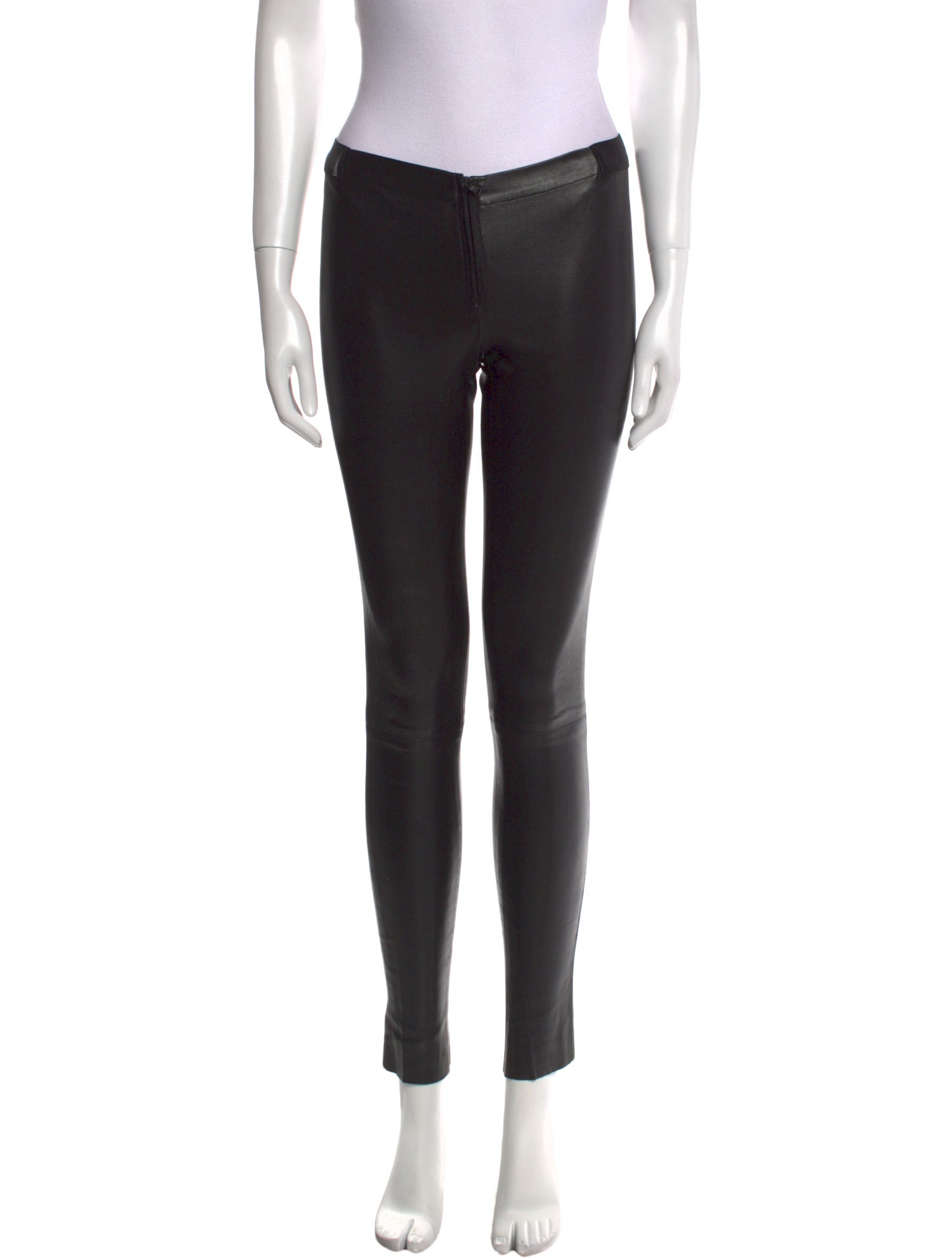 Alice + Olivia Lamb Leather Skinny Leg Pants