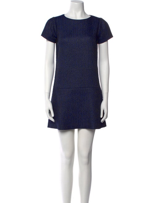 Alice + Olivia Bateau Neckline Mini Dress