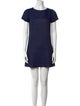 Alice + Olivia Bateau Neckline Mini Dress