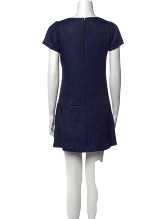 Alice + Olivia Bateau Neckline Mini Dress