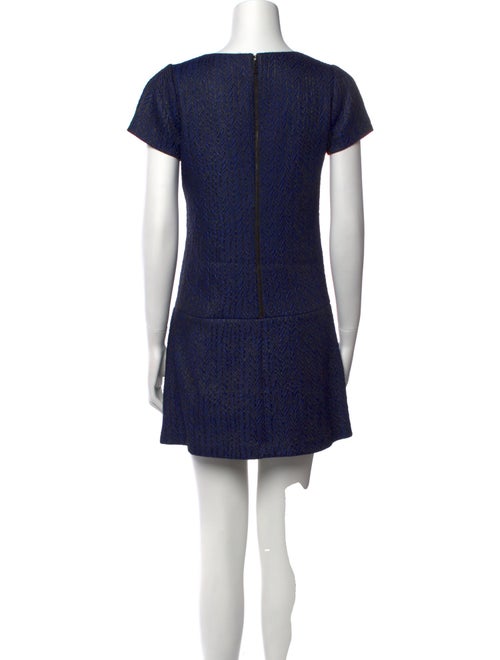 Alice + Olivia Bateau Neckline Mini Dress