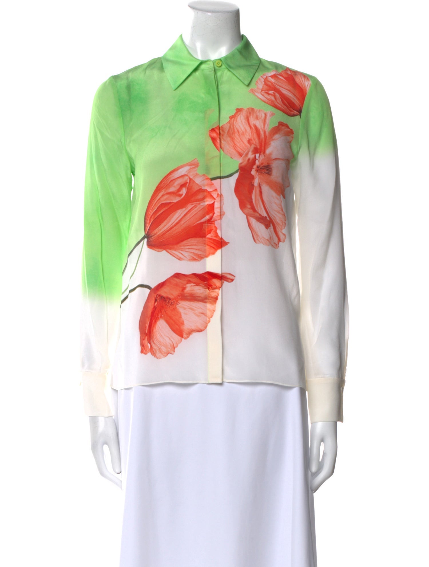 Alice + Olivia Silk Floral Print Blouse w/ Tags