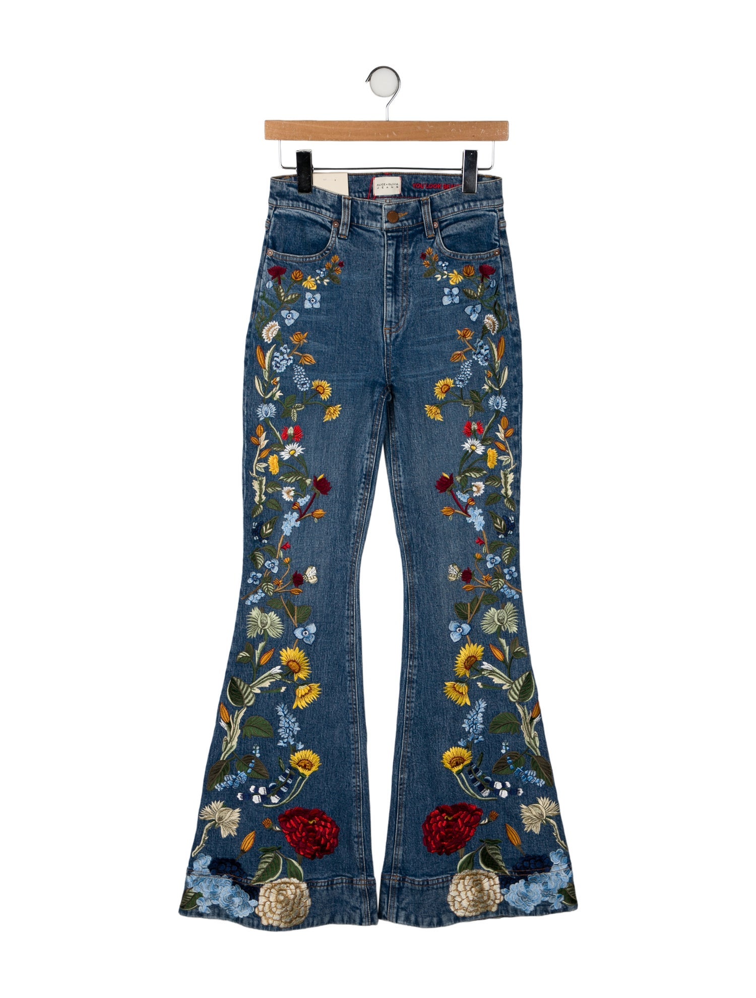 Alice + Olivia High-Rise Wide Leg Jeans w/ Tags
