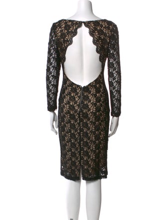 Alice + Olivia Lace Pattern Knee-Length Dress