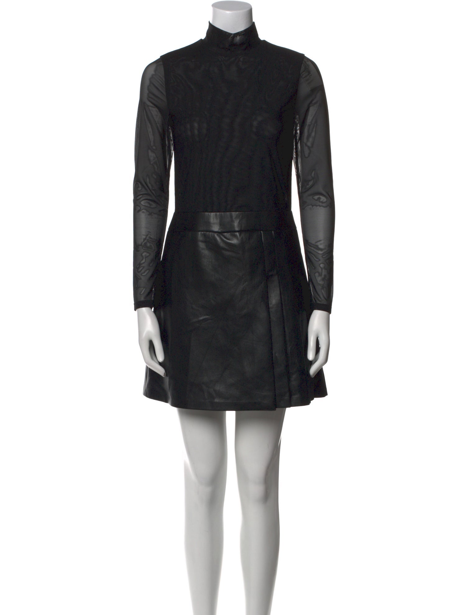 Alice + Olivia Mock Neck Mini Dress