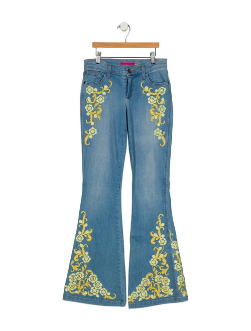 Alice + Olivia High-Rise Wide Leg Jeans