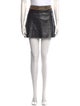 Alice + Olivia Chain-Link Accents Mini Skirt