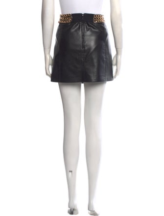 Alice + Olivia Chain-Link Accents Mini Skirt