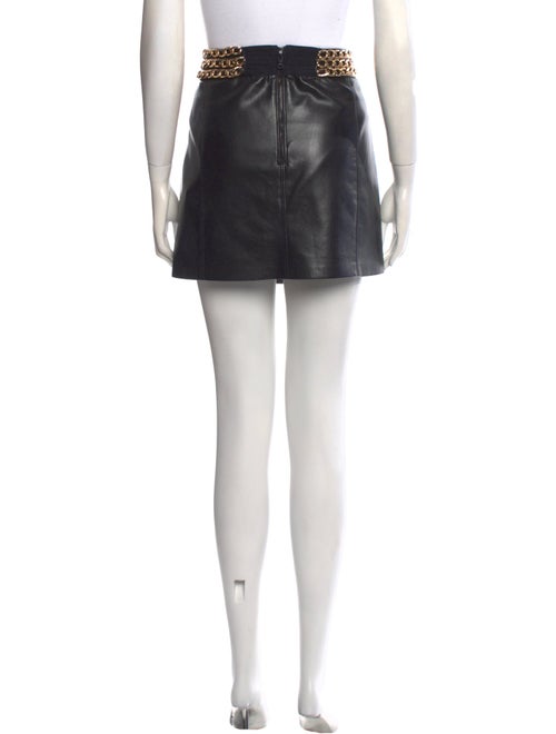 Alice + Olivia Chain-Link Accents Mini Skirt