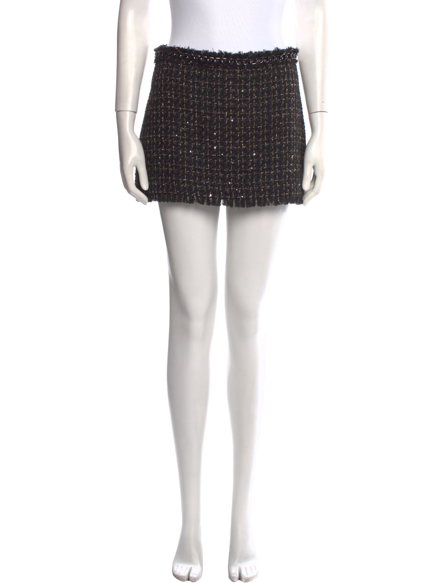 Alice + Olivia Tweed Pattern Mini Skirt