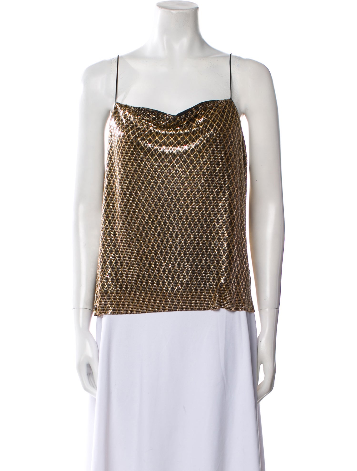 Alice + Olivia Printed Square Neckline Top w/ Tags