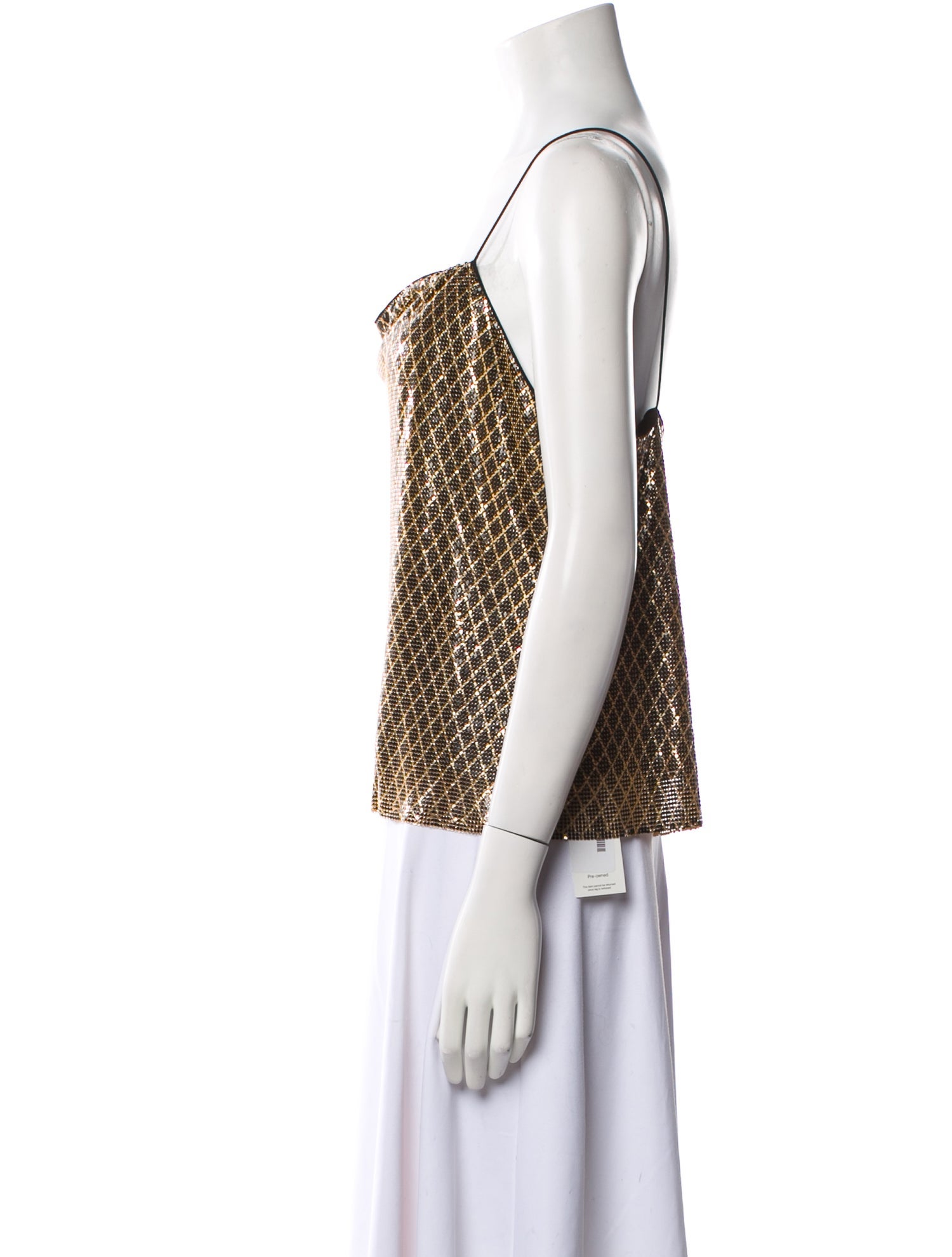 Alice + Olivia Printed Square Neckline Top w/ Tags