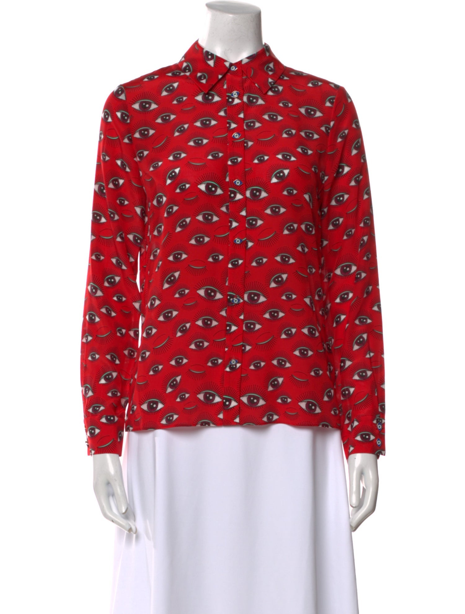 Alice + Olivia Silk Printed Blouse w/ Tags