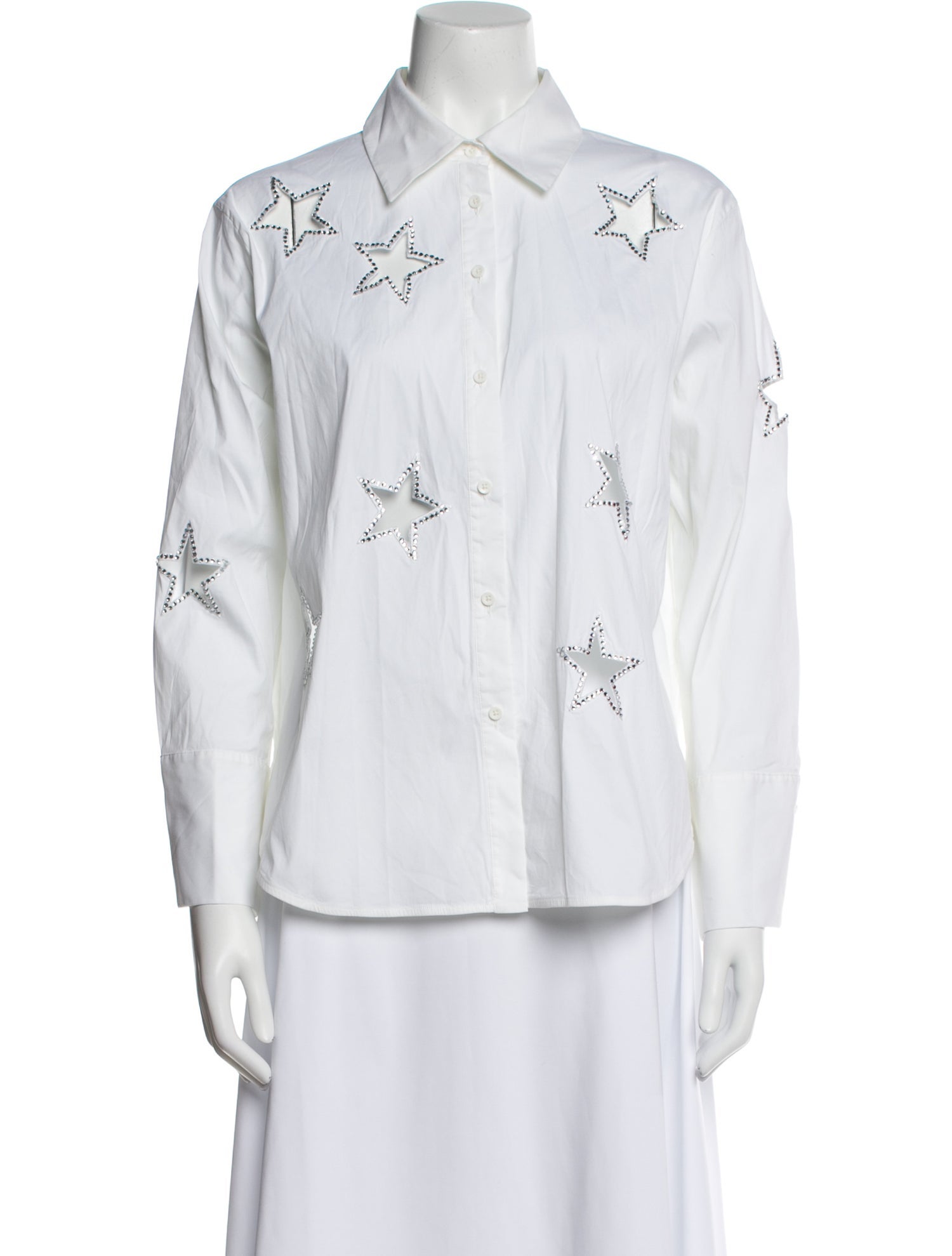 Alice + Olivia Long Sleeve Button-Up Top