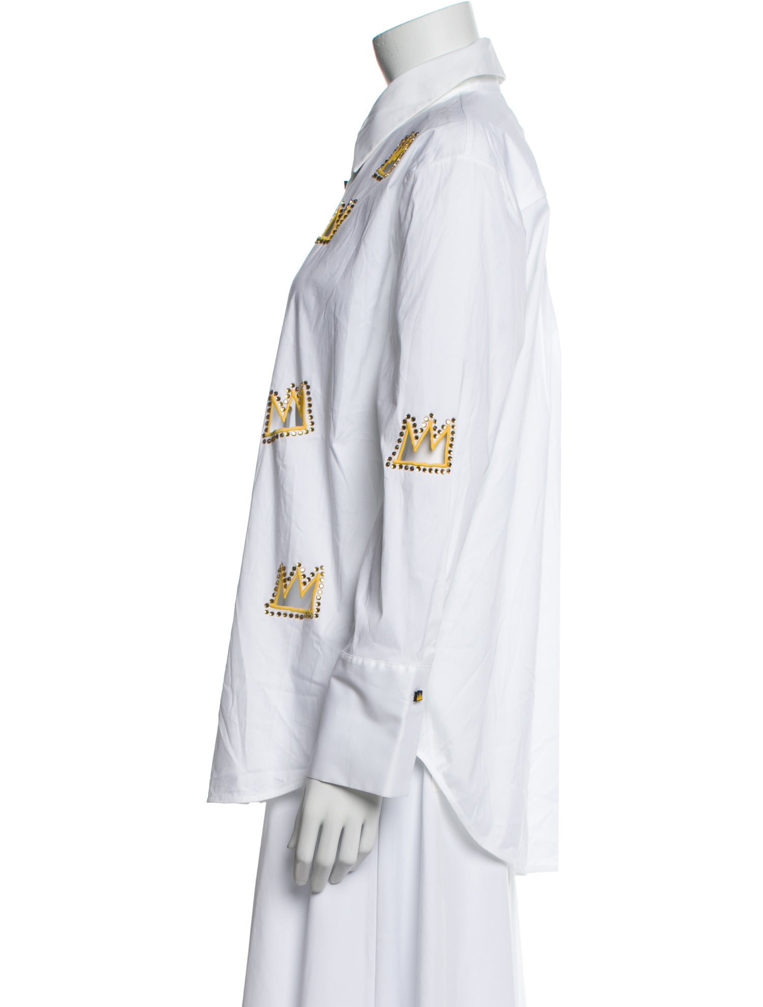 Alice + Olivia Printed Long Sleeve Button-Up Top w/ Tags