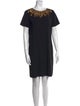 Alice + Olivia Bateau Neckline Mini Dress