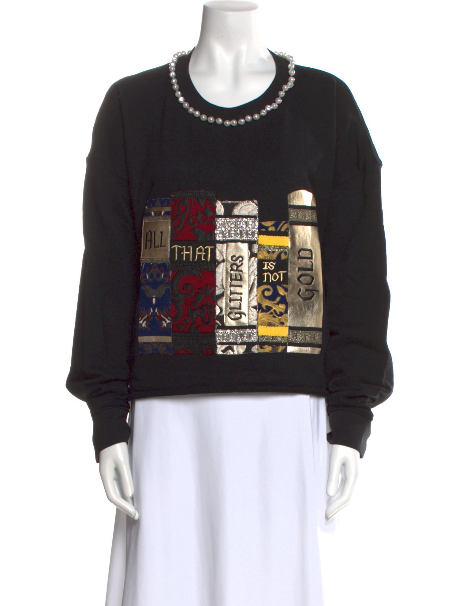 Alice + Olivia Graphic Print Crew Neck Sweatshirt w/ Tags