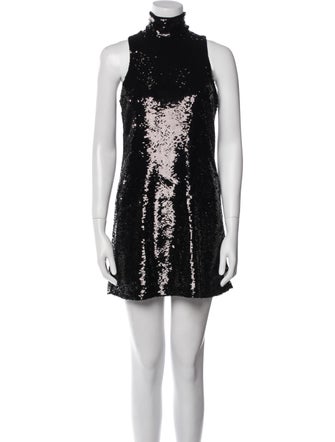 Alice + Olivia Mock Neck Long Dress