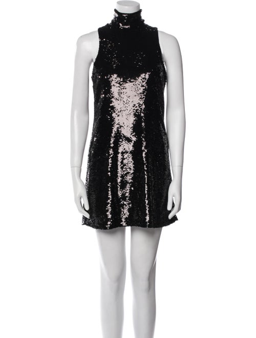 Alice + Olivia Mock Neck Long Dress