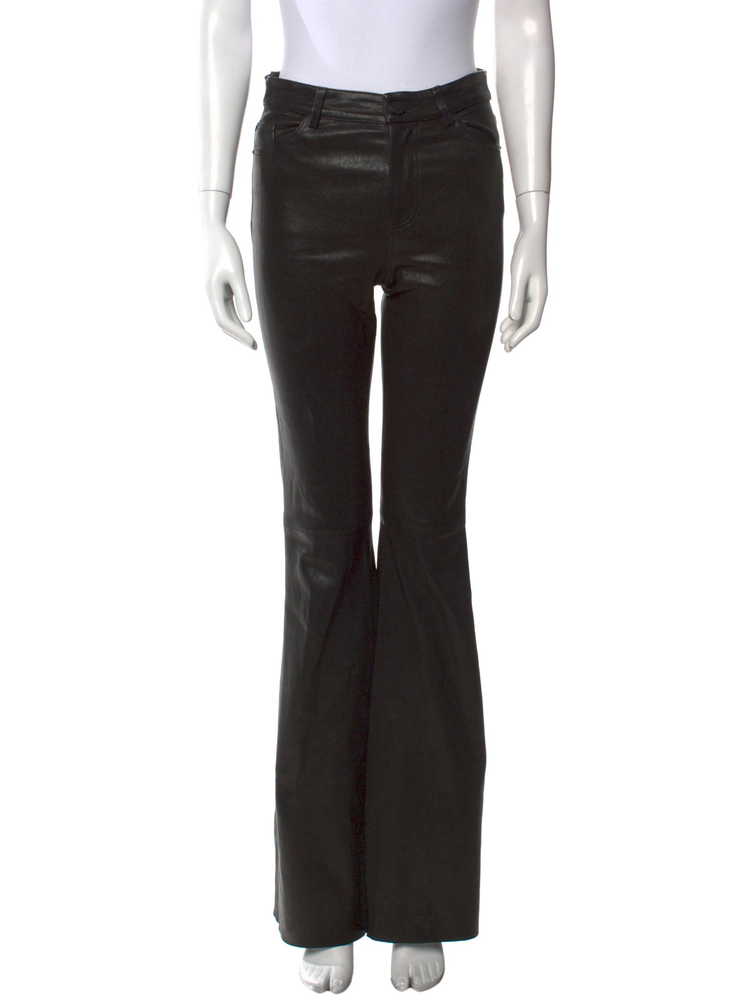 Alice + Olivia Lamb Leather Wide Leg Pants