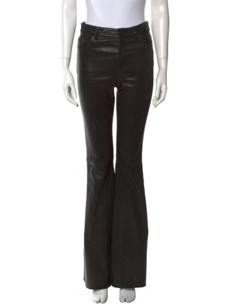Alice + Olivia Lamb Leather Wide Leg Pants