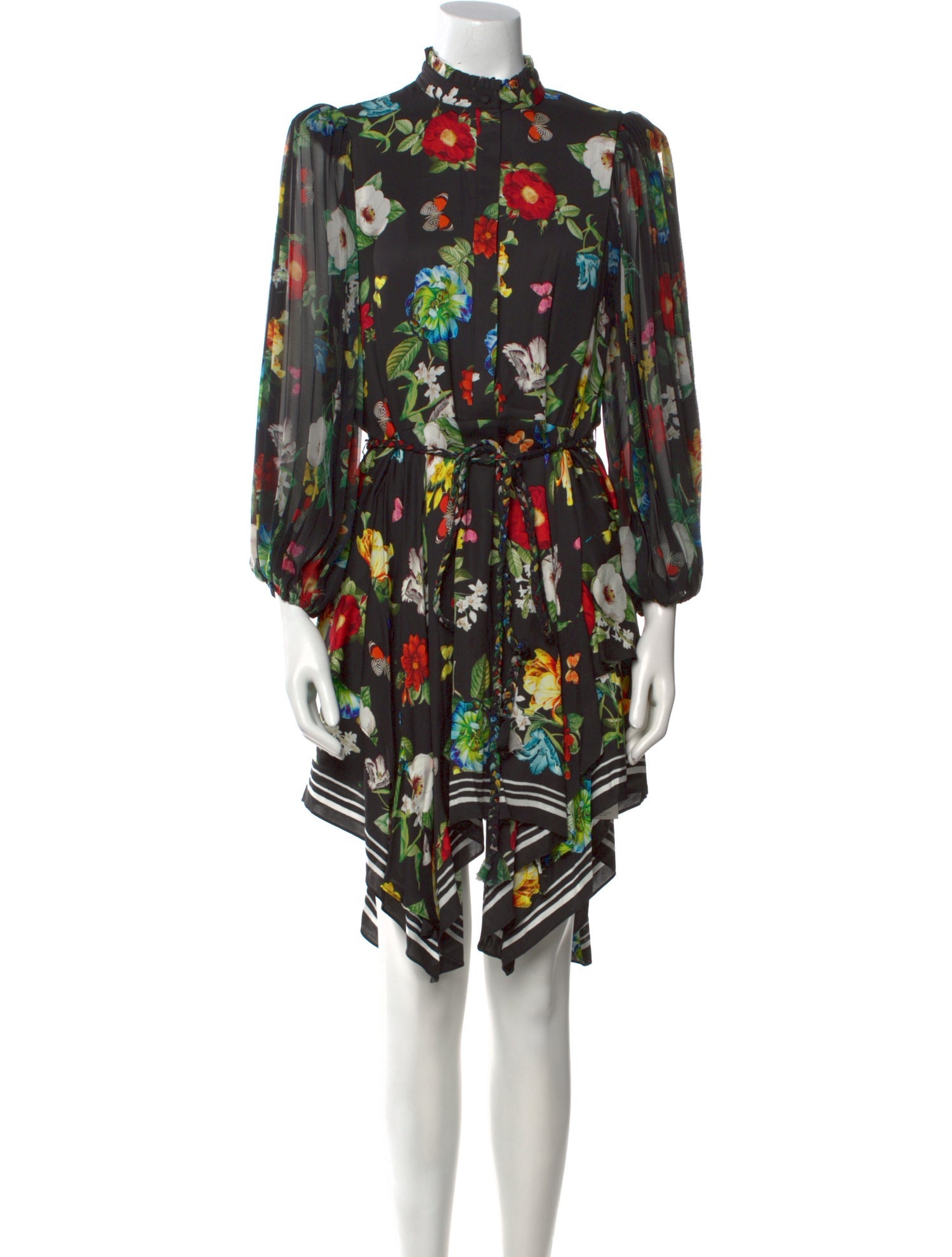 Alice + Olivia Floral Print Knee-Length Dress w/ Tags