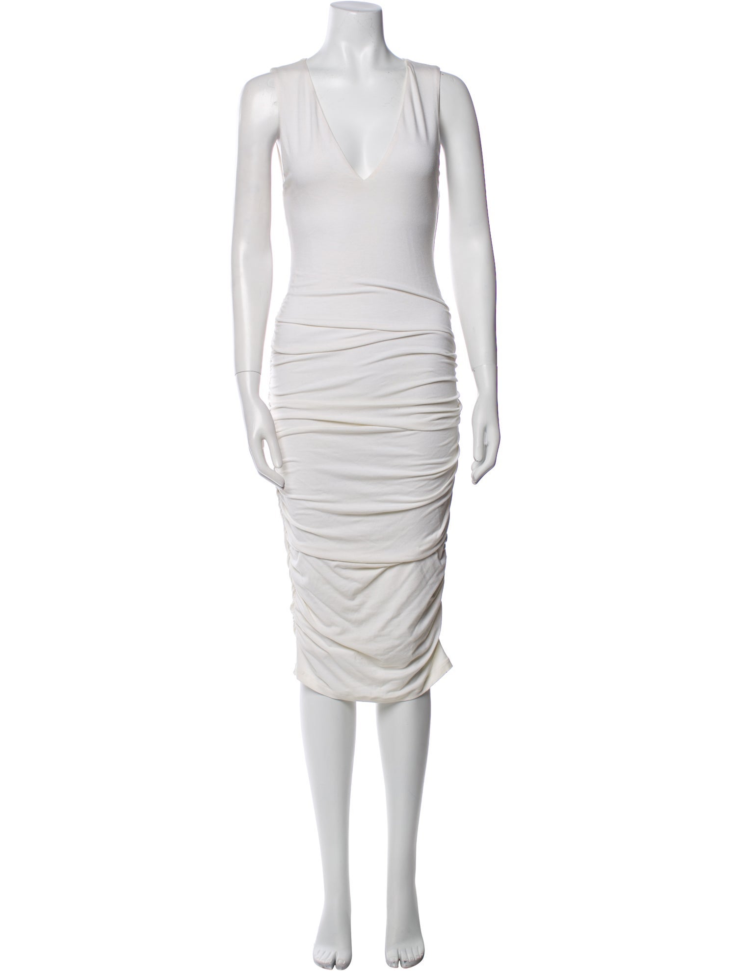 Alice + Olivia V-Neck Midi Length Dress