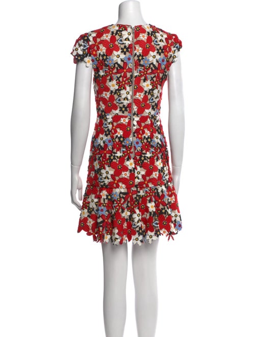 Alice + Olivia Lace Pattern Mini Dress