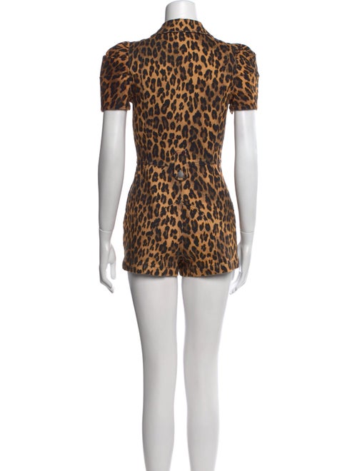 Alice + Olivia Animal Print Romper