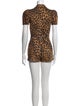 Alice + Olivia Animal Print Romper