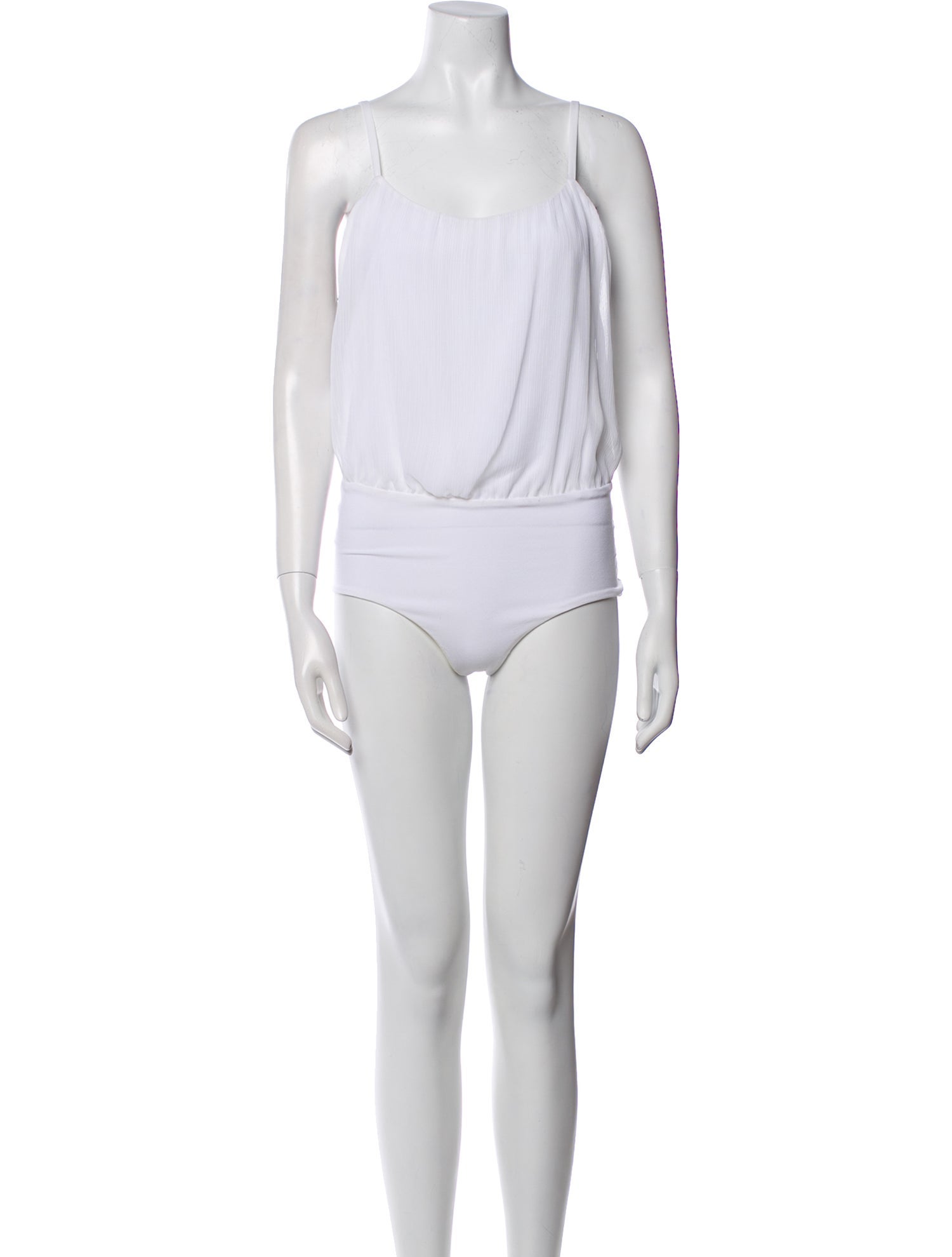 Alice + Olivia Square Neckline Sleeveless Bodysuit