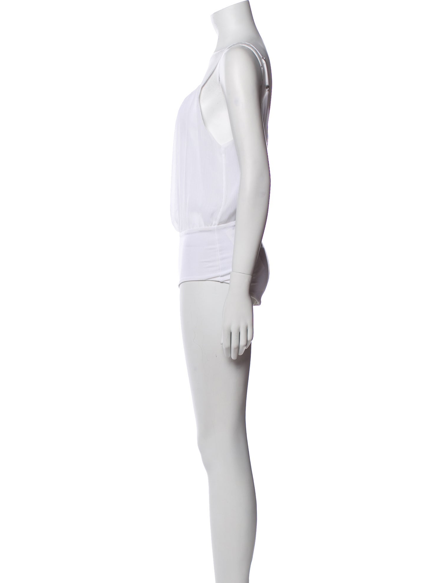 Alice + Olivia Square Neckline Sleeveless Bodysuit