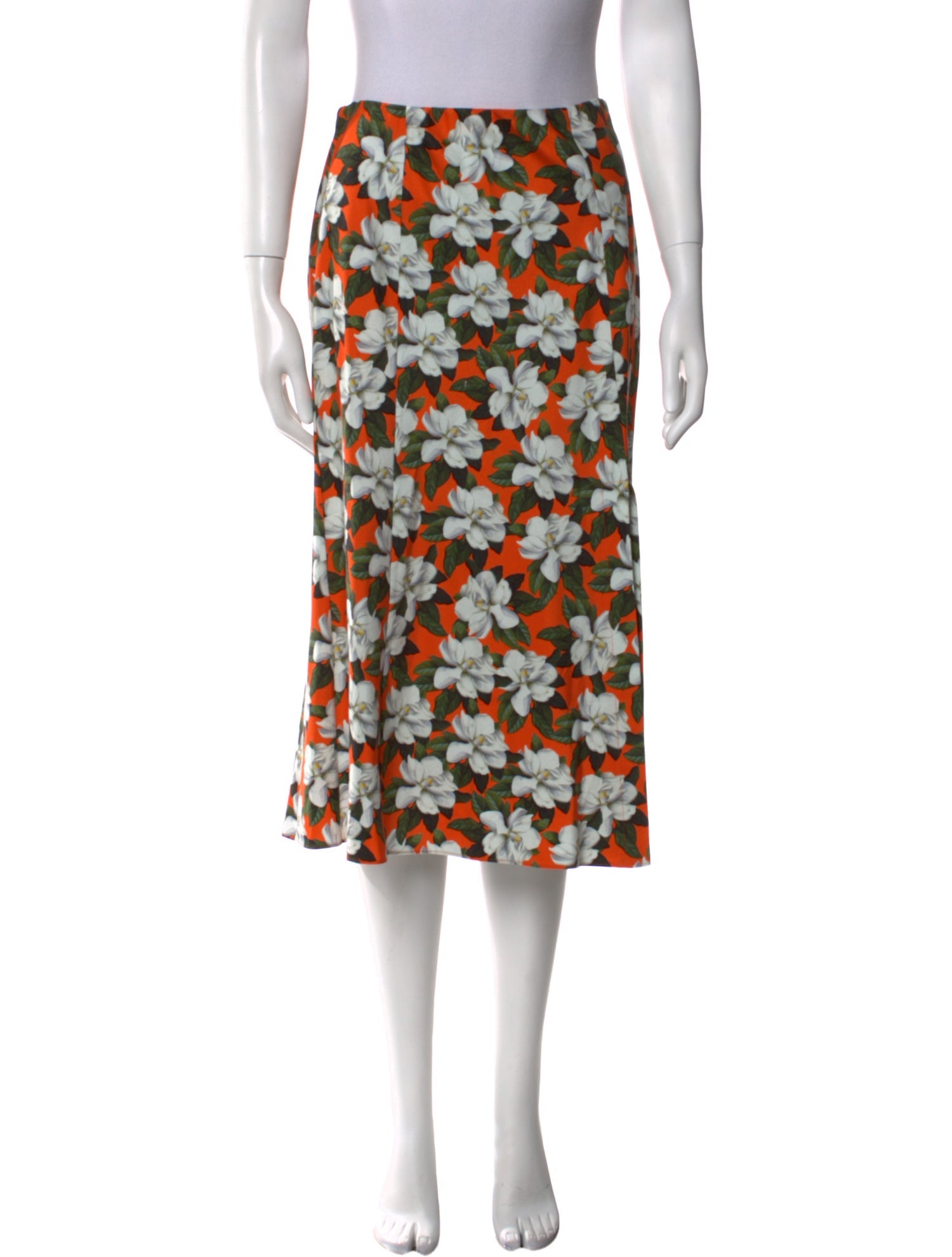 Alice + Olivia Floral Print Knee-Length Skirt