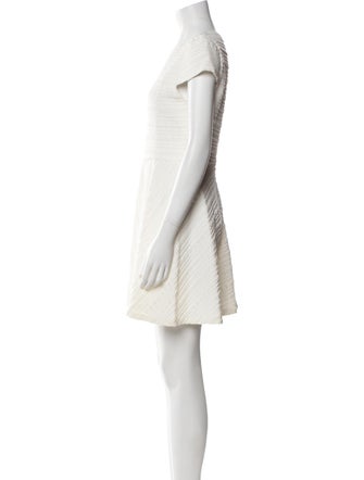 Alice + Olivia Bateau Neckline Mini Dress