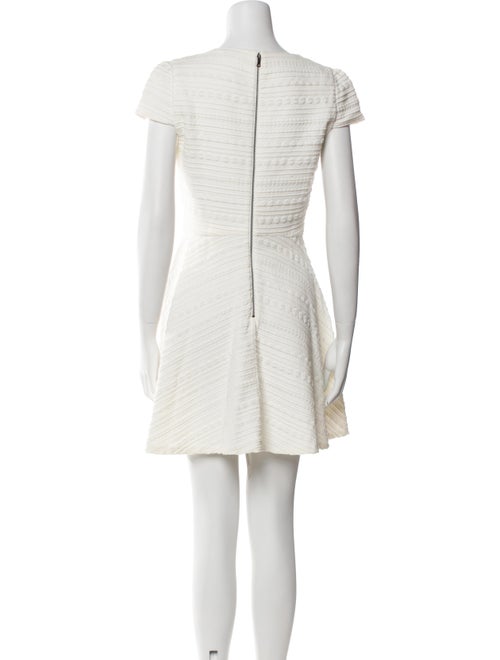 Alice + Olivia Bateau Neckline Mini Dress