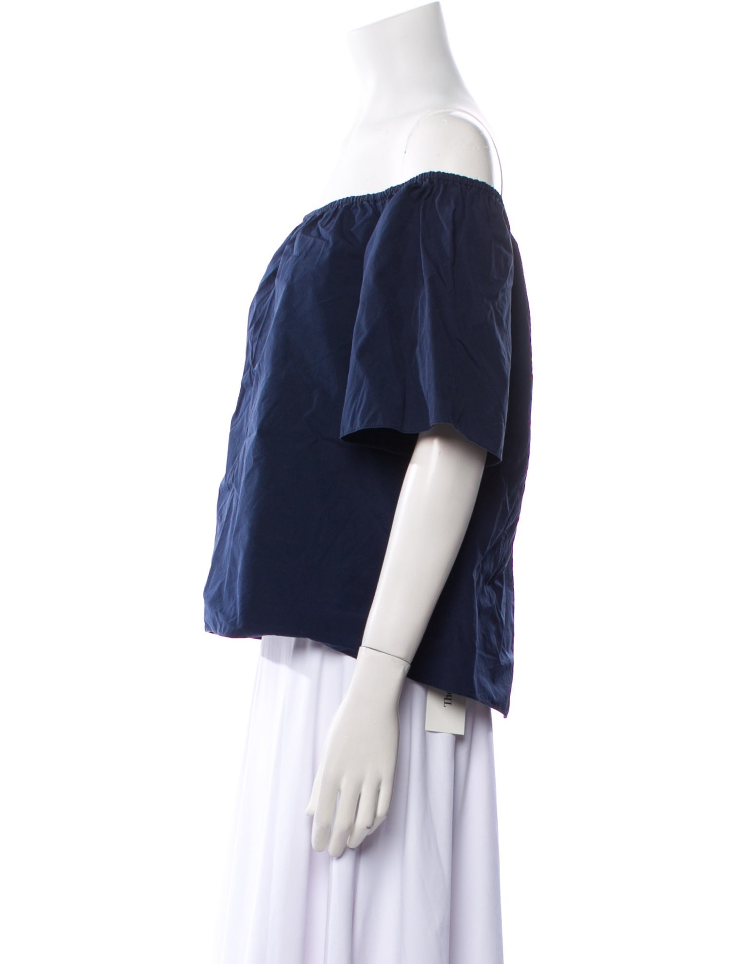 Alice + Olivia Off-The-Shoulder Short Sleeve Top