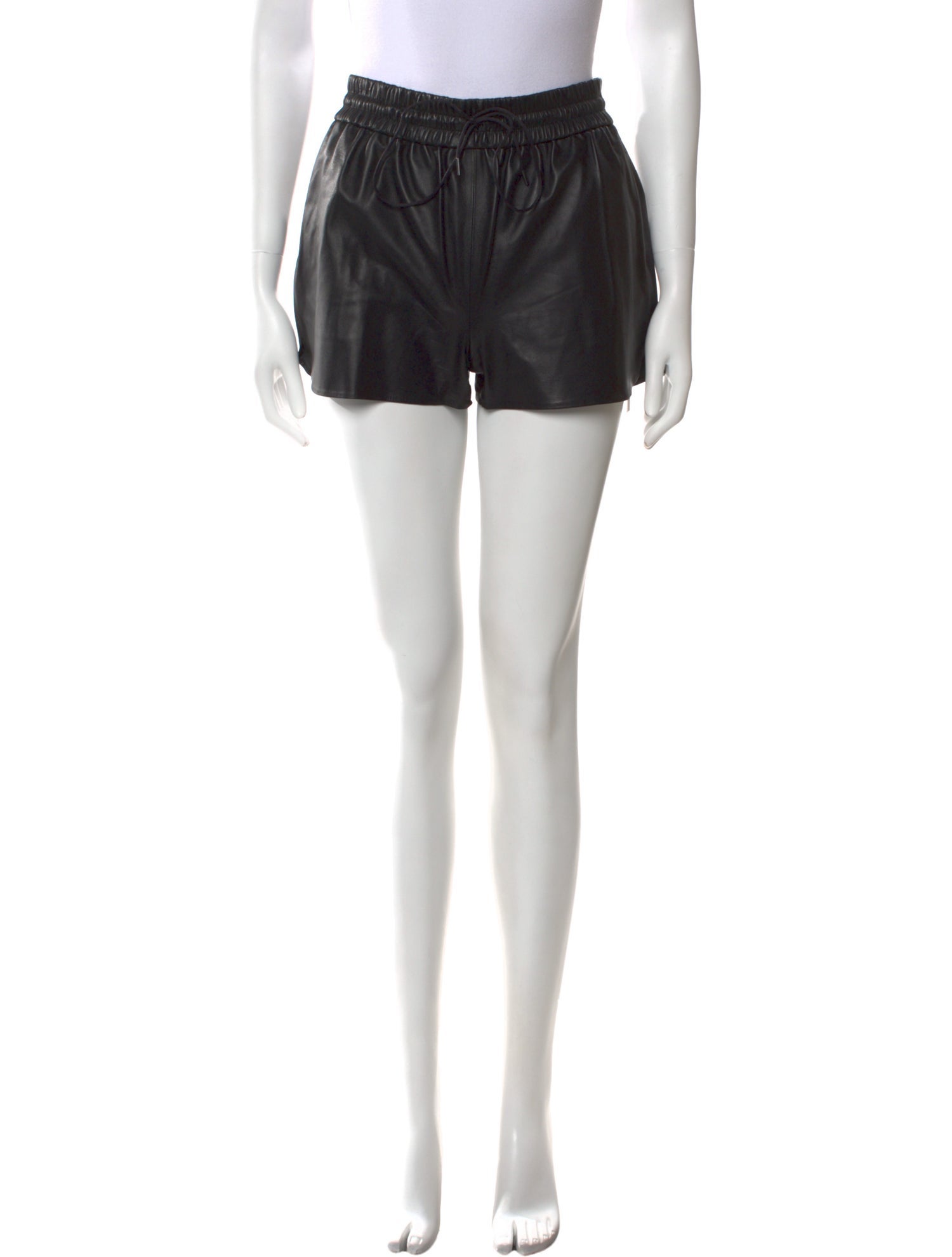 Alice + Olivia Lamb Leather Mini Shorts